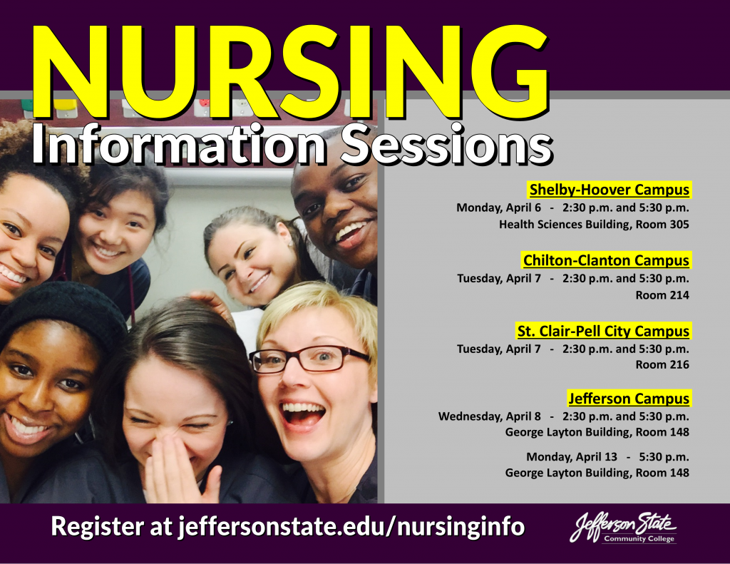 Nursing Info Sessions Flyer - April Dates 2020
