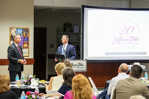 Bill Pruitt, Mayor of Pell City, AL and Dr. Keith Brown at Pell City Campus 20th Anniversary