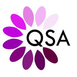 Queer Straight Alliance Purple logo 250