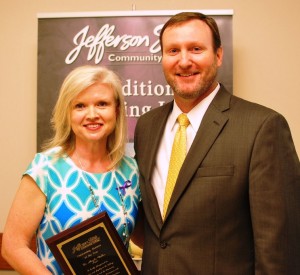 Angela Walker with award 2016