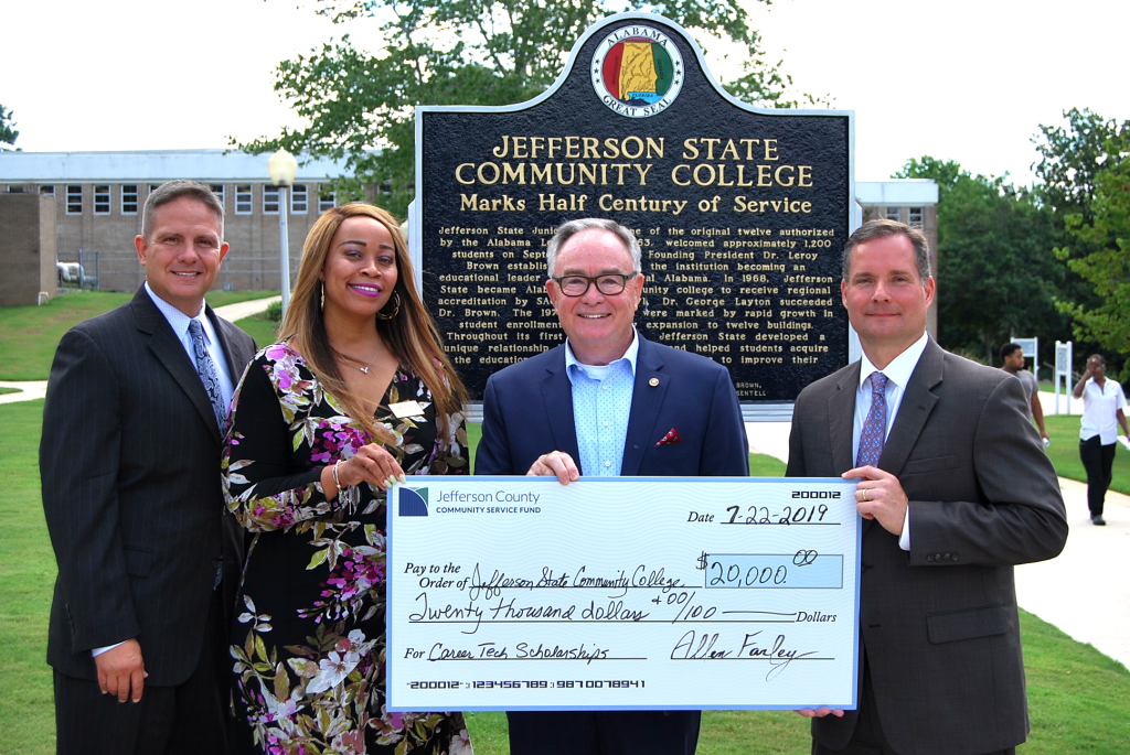 Rep Farley 20K check presentation