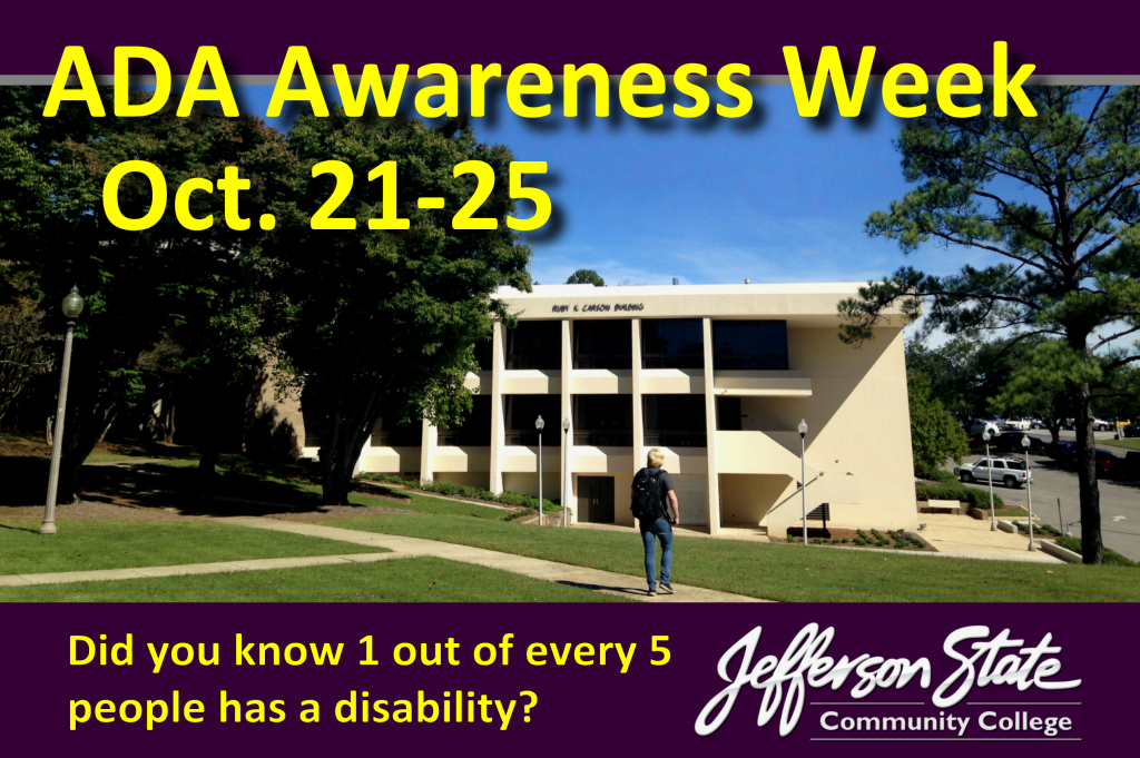 ADA Awareness Week - October 2019 flyer