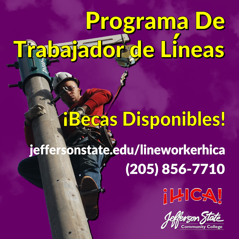 Spanish Version Lineworker Image Social Media Image w HICA logo Instagram