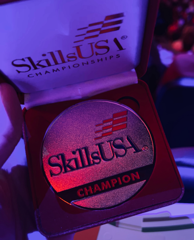 Gold medal SkillsUSA June 2022