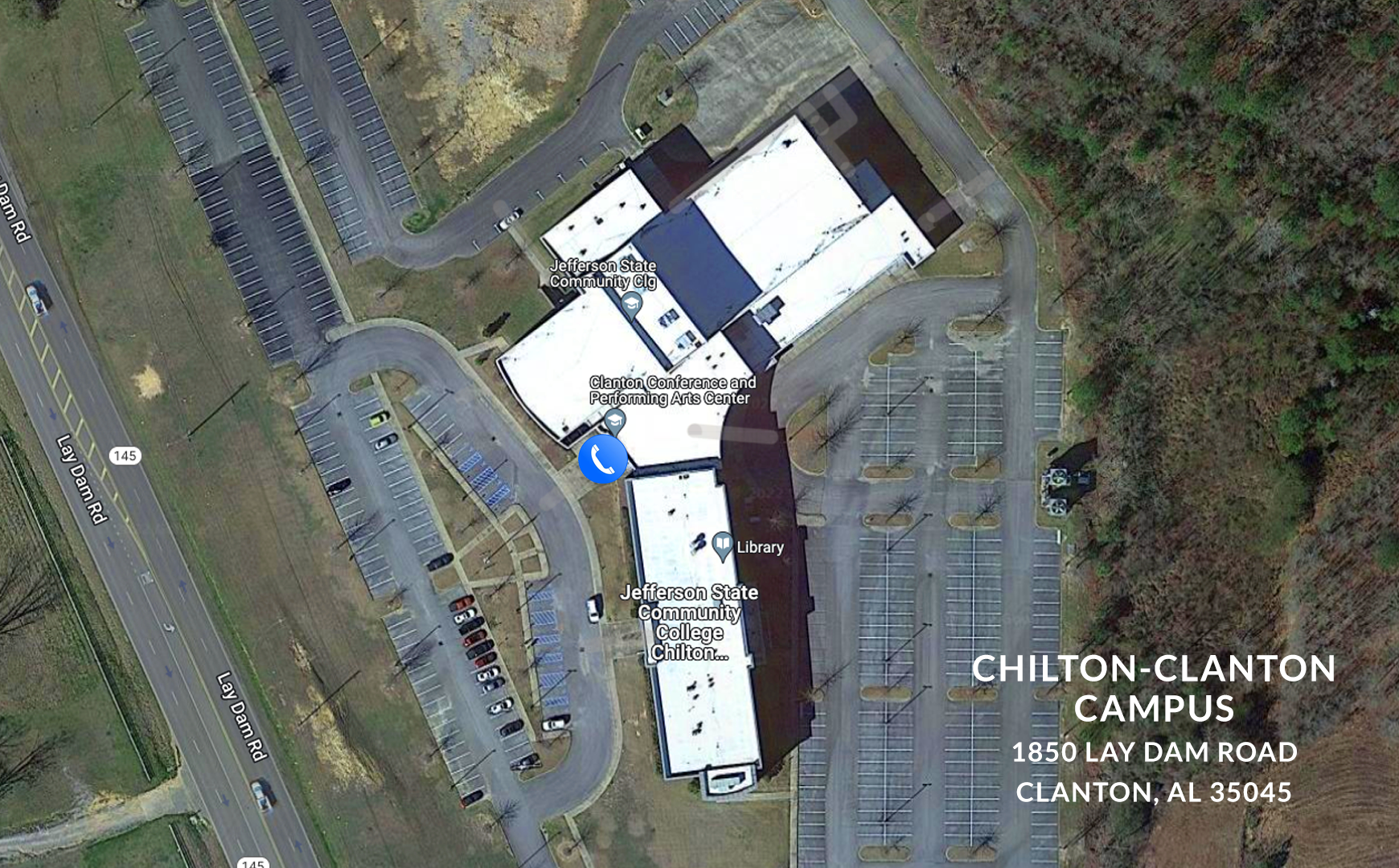 Clanton Campus Emergency Phone Locations