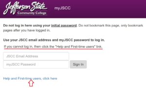 MyJSCC Login