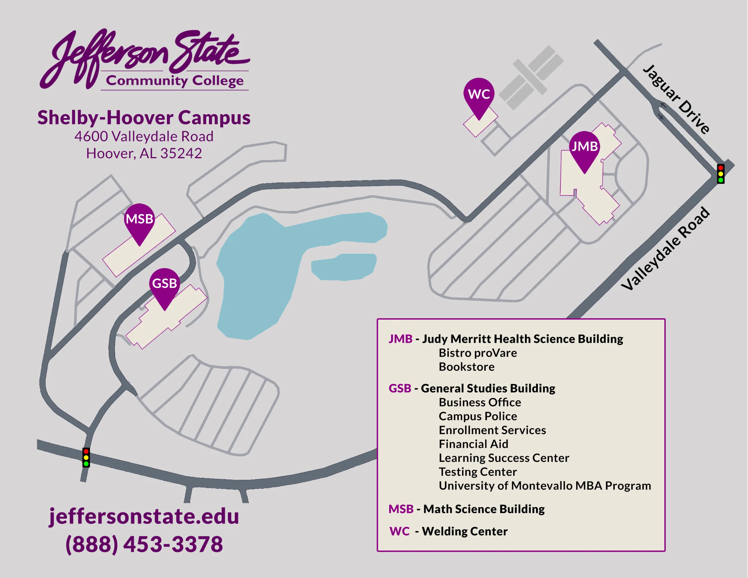 Shelby Hoover Campus Map