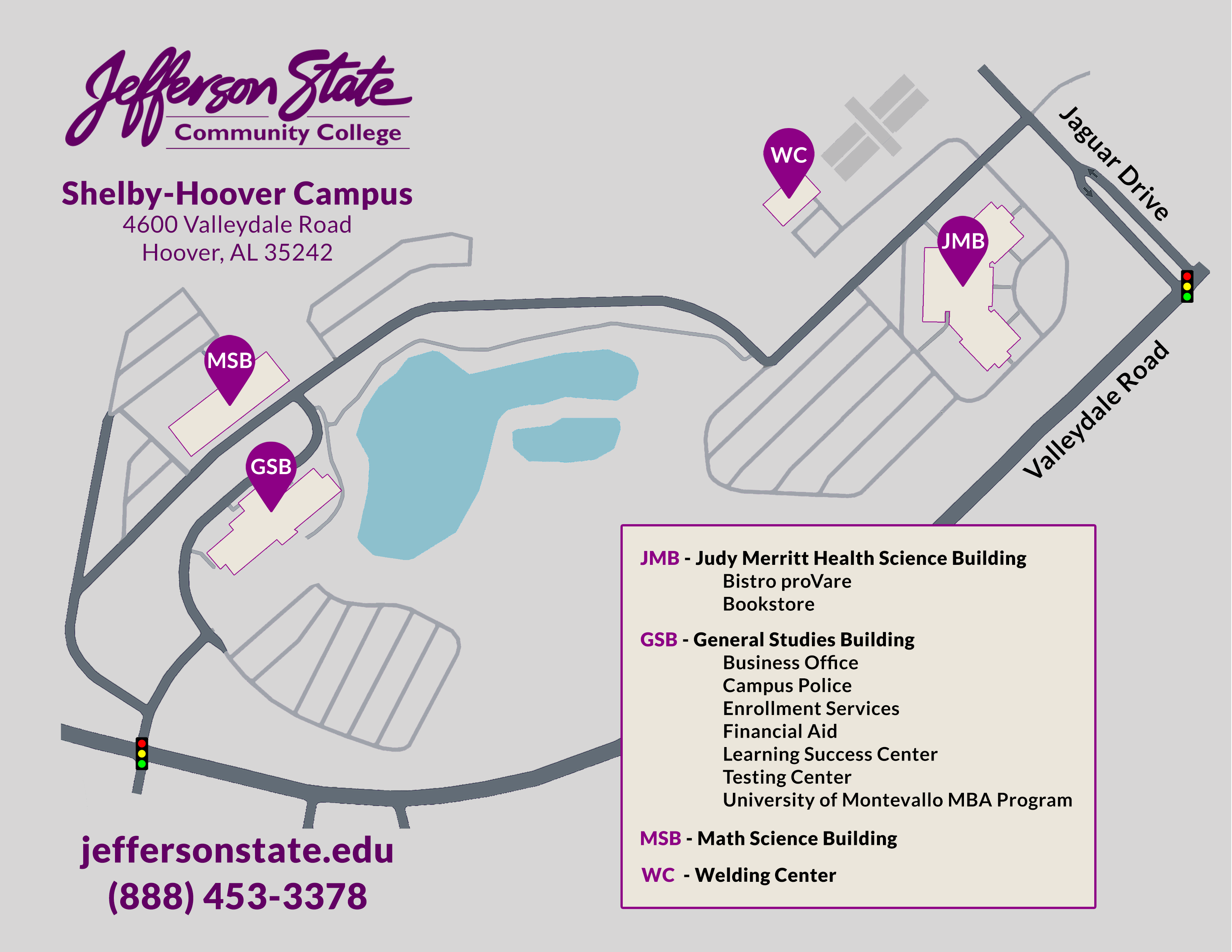 Shelby Hoover Campus Map