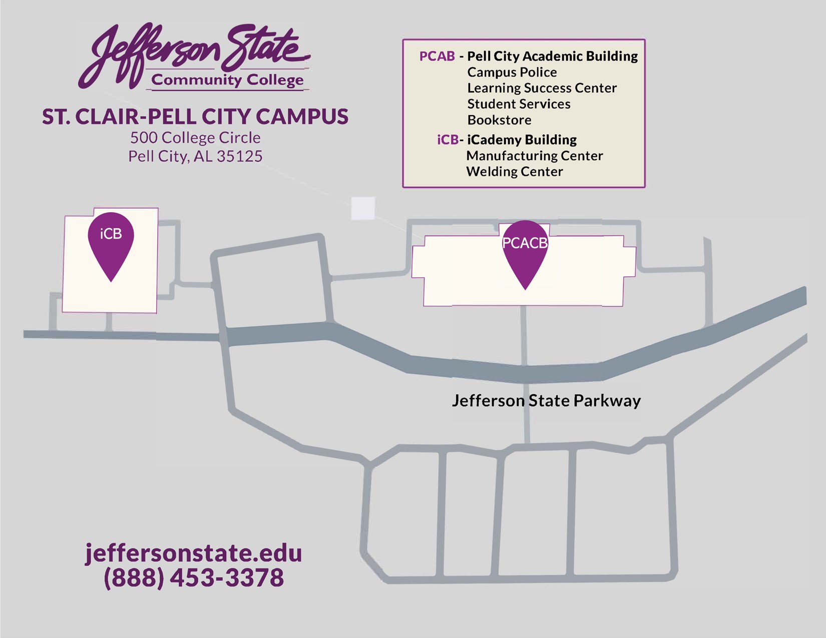 St. Clair Pell City Campus Map