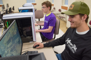 Students competing in eSports