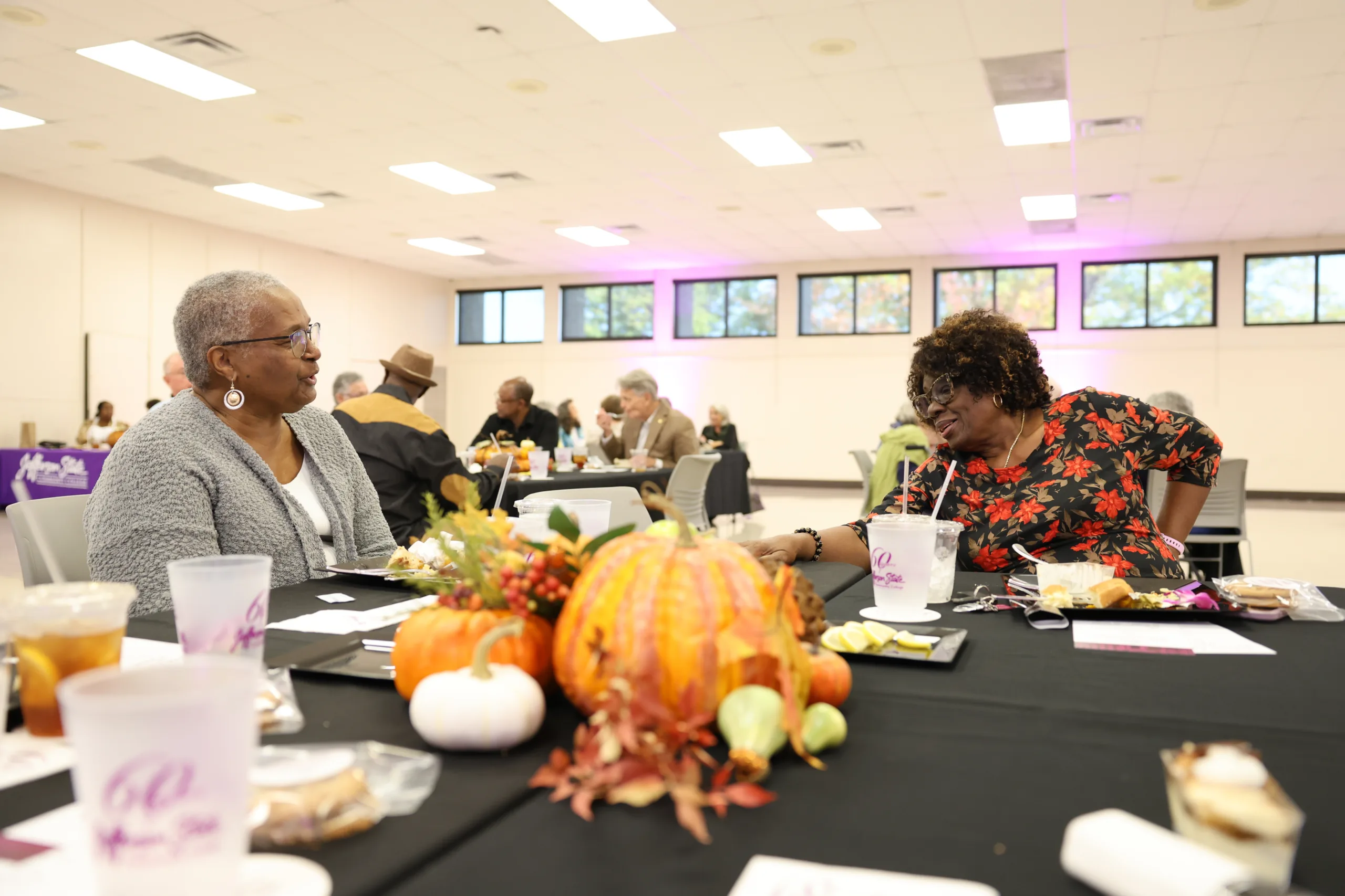 2025 Retiree luncheon attendees enjoying lunch.