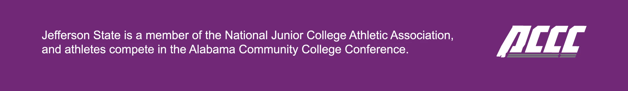 Alabama Community College Conference Athletic banner