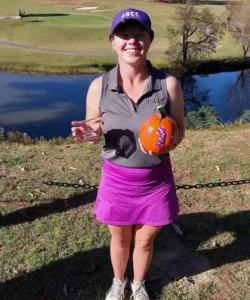 Eden Pendleton golf fall tournament, top individual two-round score.