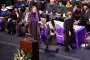 President Brown hands out diploma at ceremony